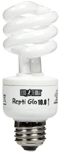 Exo Terra Reptile UVB 150, Wüstenterrarien Lampe, Kompakte UVB Lampe für in der Wüste lebende Reptilien, 26W, Fassung E27, Weiß US
