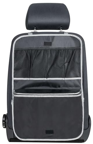 Walser Rückenlehnentasche Coolerbag, Auto-Organizer, Rücksitzschoner-Auto, Auto-Trittschutz, PKW-Sitzschutz anthrazit
