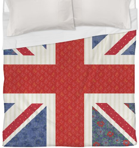 Manual Woodworker s & Weavers Bettbezug, Full/Queensize, Mini-Aufdruck Union Jack