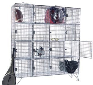 AMP Wire 16 Compartment Locker Without Doors 305mm Deep