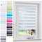 Liedeco® Duo Rollo Klemmfix - 80 x 160 cm Weiß/lichtdurchlässig/stufenlos verstellbar/leichte Innen-Montage ohne Bohren mit Klemmträgern