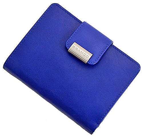 GoBago Damen Geldbörse Leder Damenbörse Börse Portemonnaie Geldbeutel blau