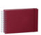 Semikolon 353014 Spiral Album Mini Mucho - 25x16 cm - Fotoalbum, 90 Seiten cremeweiß, Fotobuch, burgundy dunkel-rot
