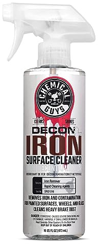 Chemical Guys Decon Pro Iron Remover and Wheel Cleaner – Professional Strength Fallout Remover, Brakes, Calipers, Exterior, Wheel and Tire Cleaner – Dissolves Brake Dust & Dirt, 16 oz