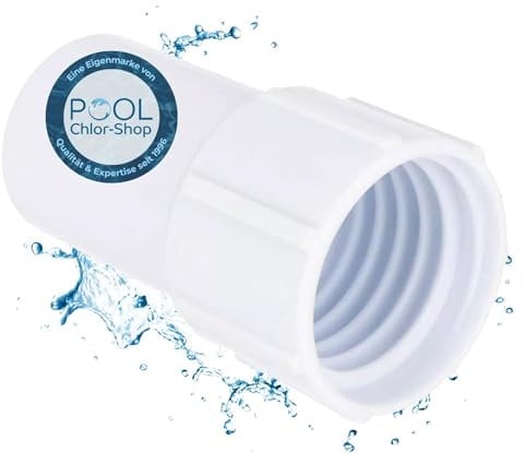 Duraol Schwimmschlauch Aufstecker Tülle I Adapter aus Kunststoff I Pool Schlauchadapter für Ø 38mm Schlauch I Ersatzteile für Poolschlauch I Hochwertiges Pool Zubehör mit 41mm Innendurchmesser