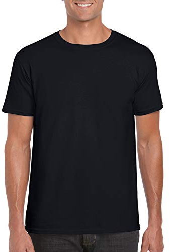 Gildan Mens Short Sleeve Soft-Style T-Shirt (2XL) (Black)