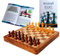Stonkraft Wooden Chess Board Set - Magnetic Wooden Chess Pieces Set with Storage