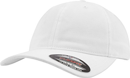 Flexfit Kappe Garment Washed Cotton Dad Hat, White, L/XL, 6997