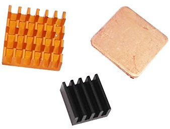 3pcs / Set Kleber Aluminium-Kühlkörper Kühler-Kit für Raspberry Pi 2 Modell/B +