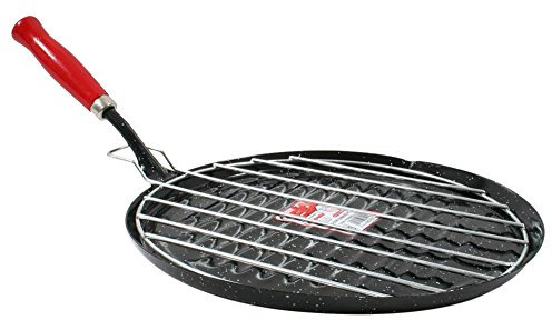 Wurko Asador esmaltado, Aluminio, Negro, pequeño