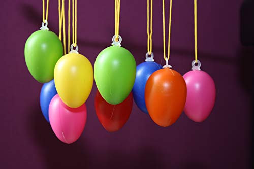 24 bunte Ostereier Kunststoff