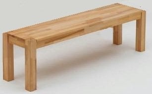 Föhr/Sylt Sitzbank Kernbuche massiv Länge 140 cm