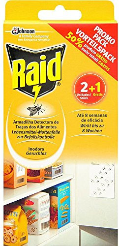 Raid (Paral) Lebensmittel-Mottenfalle, zur Bekämpfung von Motten in der Küche, 2er Pack (2 x 3 Stück)