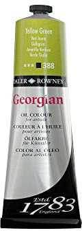 Daler Rowney Georgian - Pintura al óleo - magníficos colores - 225 ml - Amarillo verde