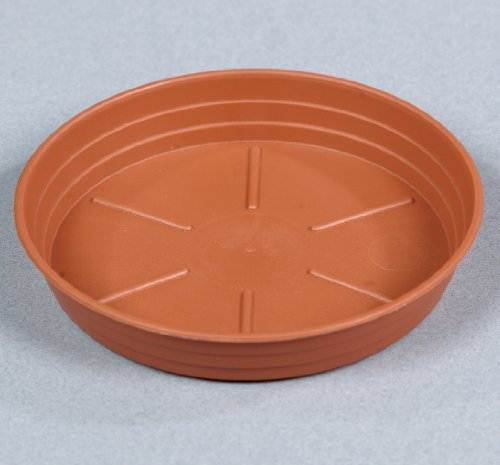 Sotto vaso fioriera Sabbiato rotondo diam 22 cm In plastica Terracotta