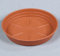 Sotto vaso fioriera Sabbiato rotondo diam 22 cm In plastica Terracotta