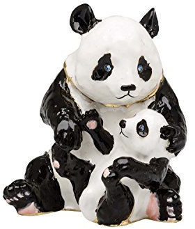 aubaho Panda Bär Pillendose Schmuckdose Dose Pillenbox Box Dose Pille Figur Schatulle