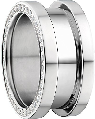 Bering Damen-Ring arctic symphony AußenRing Edelstahl Zirkonia weiß Gr. 62 (19.7) - 525-17-104