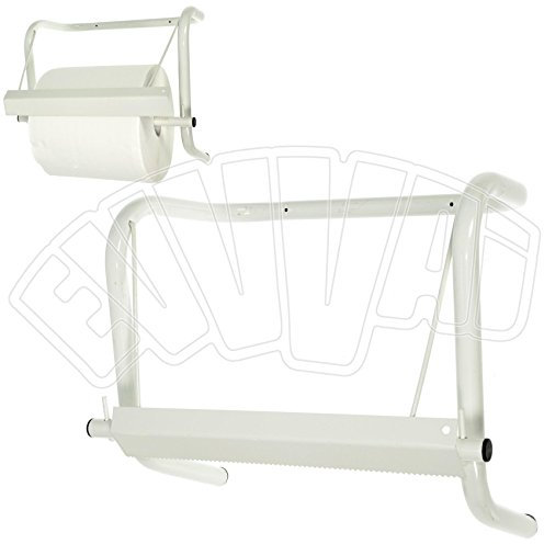 Soporte dispensador de pared, para bobina de papel industrial