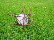 Rosenkula, trädgårdsboll gjord av järn och glas, 029020, patina trädgårdsdekoration