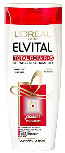 L'Oréal Paris Elvital Total Repair Pflege-Shampoo, 3er Pack (3 x 250 ml)