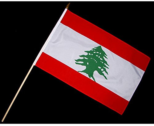 Everflag Stock-Flagge 30 x 45 : Libanon