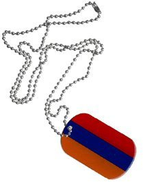 Dog Tag Armenien - 3 x 5 cm