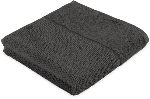 frottana Pearl Seiftuch 30 x 30 cm aus 100% Baumwolle, graphite