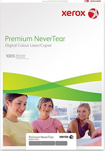 Xerox Premium NeverTear Kunststoffpapier 003R98039 - SRA3 320 x 450 mm, 195 g/m² - Spezialpapier für Laserdrucker und Kopierer - 500 Blatt - Weiß