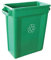 Chabrias Ltd 60 Litre Green Slim Bin Recycling Container, Space Saving Design, Rectangular for Home, Office, Kitchen – Commercial Product Vented Slim Waste Receptacle Bin