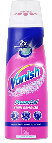 Vanish Pre-Treat PowerGel Stain Remover, 200ml | 2x Concentrated Formula | Fights Stubborn Wine, Coffee, Grass, Make-up Stains and More | Safe on Everyday Coloured and White Fabrics