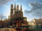 Kunstdruck/Poster: August Wilhelm Julius Ahlborn Gotischer Dom am Wasser - hochwertiger Druck, Bild, Kunstposter, 95x70 cm