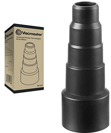 Universal Power Tool Adaptor for Dust Extractors and Vacuum Cleaners by Vacmaster. Vacuum Hose Reducer Nozzle for Sanders, Circular Saws etc. Extra Large Diameter Fitting.