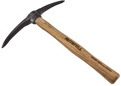 Pico de Mortero Faithfull de Doble Punta - Herramienta para Albañiles con Mango de Nogal con Certificación FSC para Rastrillar Mortero y Excavar Arcilla - 300 mm (12 pulgadas)