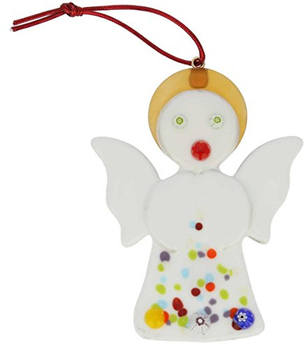 Murano Glass Angel Christbaumkugel - Weiß
