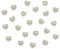 Oblique Unique 25 creme Perlenherzen Deko Streuteile Scrapbooking Tischdeko Streudeko Hochzeit, Taufe