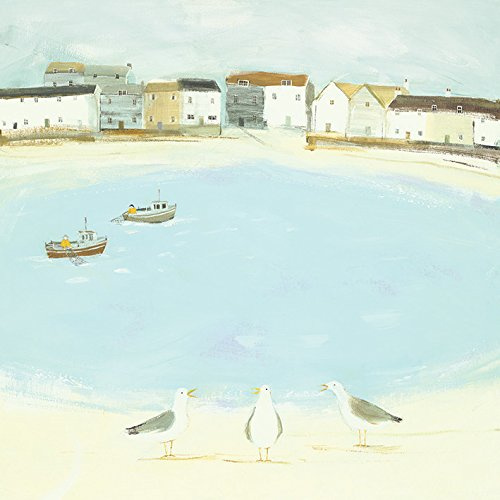 Hannah Cole Waiting for The Catch, 40 x 40 cm, Leinwanddruck, Mehrfarbig