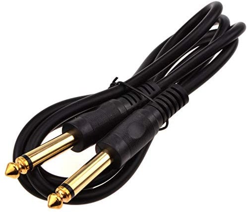 kenable 6.35mm 1/4inch Mono Jack Plug Guitar/Instrument/Patch Cable Gold 1m [1 metres]