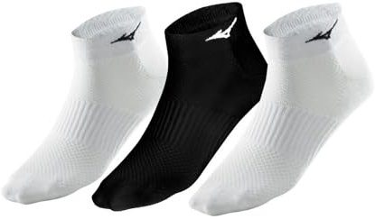 Mizuno Unisex Training Mid 3P Socken, White/Black, XL, 67UU950