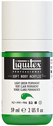 Liquitex Acrylic Paint, Light Green Permanent, 59 ml (Pack of 1)