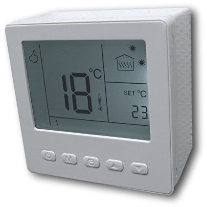 SM-PC®, Digital Raumthermostat Thermostat programmierbar weiß AUFPUTZ #ap857