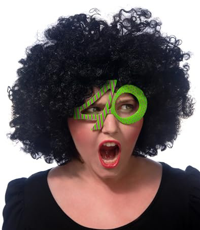 PartyDeco Brillen in Form von Zahlen 40 Grüne Sonnenbrille Zubehör für Runde Geburtstag Verkleidungen Geburtstag Geschenk Lustige Gadgets