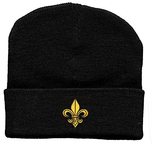 Hip-Hop Mütze Goldene Lilie 56524 schwarz