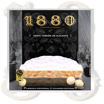 1880 Galette Individuelle de Touron d'Alicante 200 g sans Gluten 1 Unité