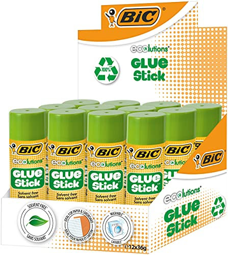 BIC 36 g Ecolutions Glue Stick (Pack of 12)