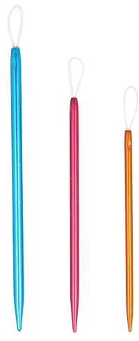 KnitPro KP10944 Wool (Set of 3 Needles), Aluminium, Multi-Colour, 10 x 2 x 2 cm