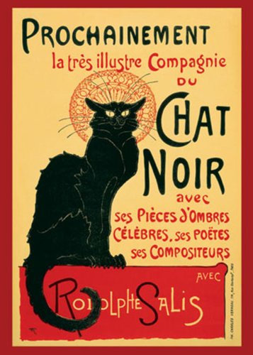 1art1 Empire 210944 Steinlen, Theophile Tournee du Chat Noir Poster Druck - 61 x 91.5 cm