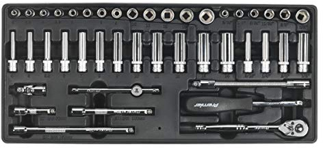 Sealey Tbt19 Tool Tray with Socket Set 43Pc 1/4Sq Drive