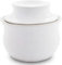 Bunzlauer Keramik Original K & K- Antigua mantequera Brillante marrón Moteado – 250 g Mantequilla de Almacenamiento, sin Ventilador
