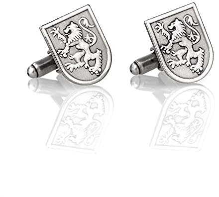 Lion Rampant - Schottischer Löwe - Edle Manschettenknöpfe aus Schottland